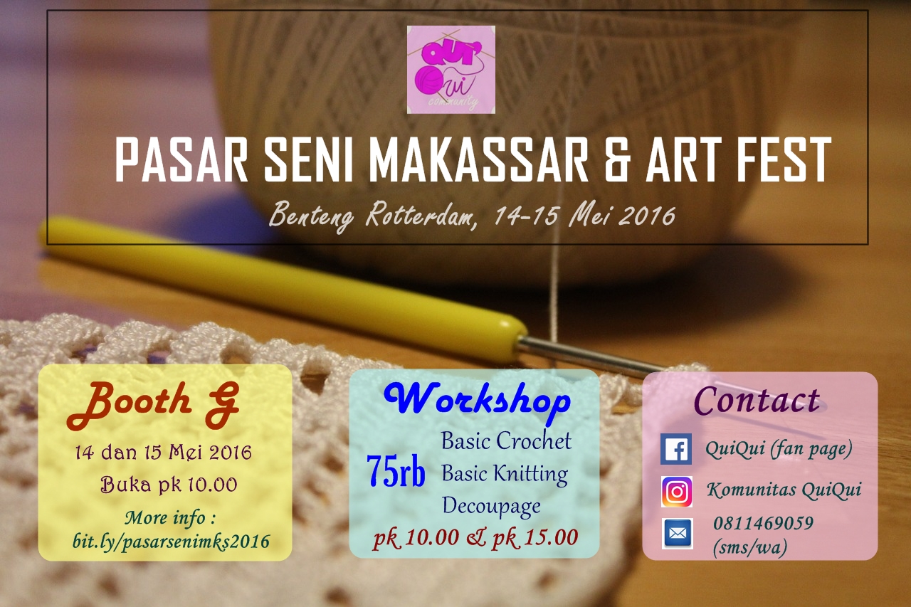QuiQui di Pasar Seni Makassar & Art Fest 2016
